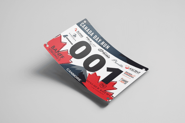 Example Race Bib Designs Racing Bibs for Marathons and Triathlons | Custom Race Bibs