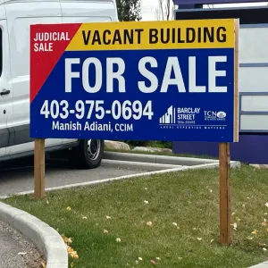 commercial real estate sign