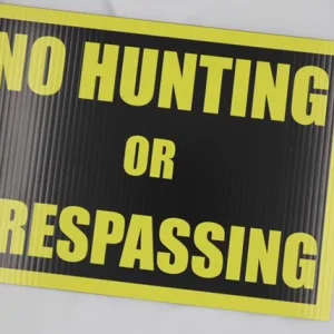 No Hunting Sign