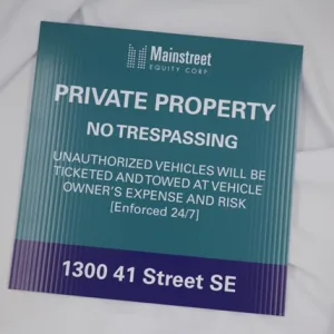 Private Property Sign