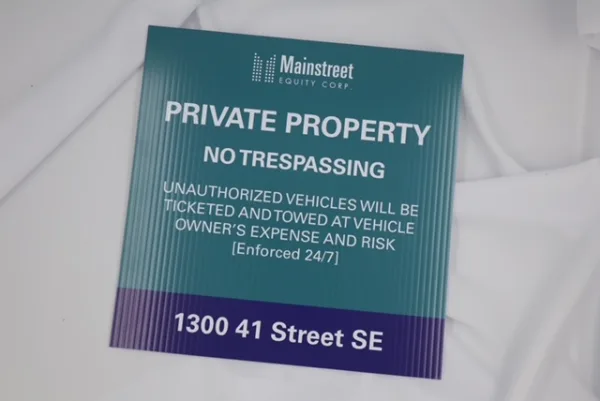 Private Property Sign