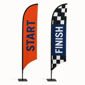 Start And Finish Line Flags