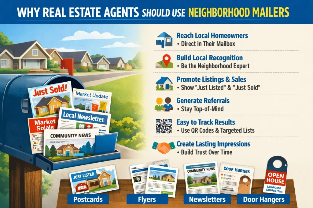 How Neighborhood Mailers Help Real Estate Agents
